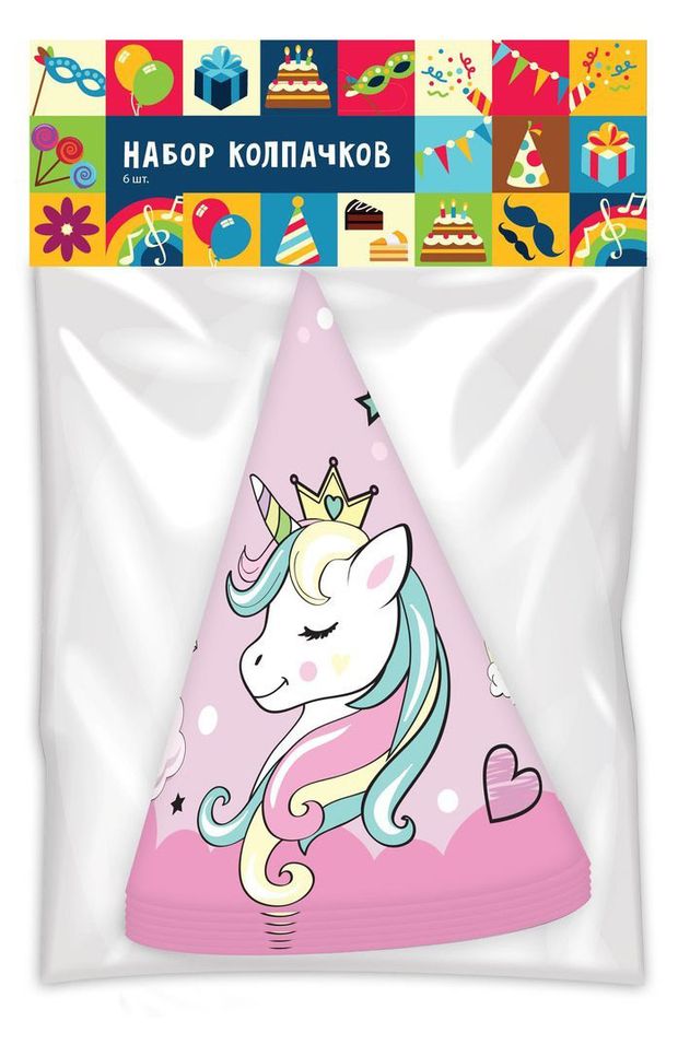 Набор колпачков Nd play Единорог 6 шт 162₽