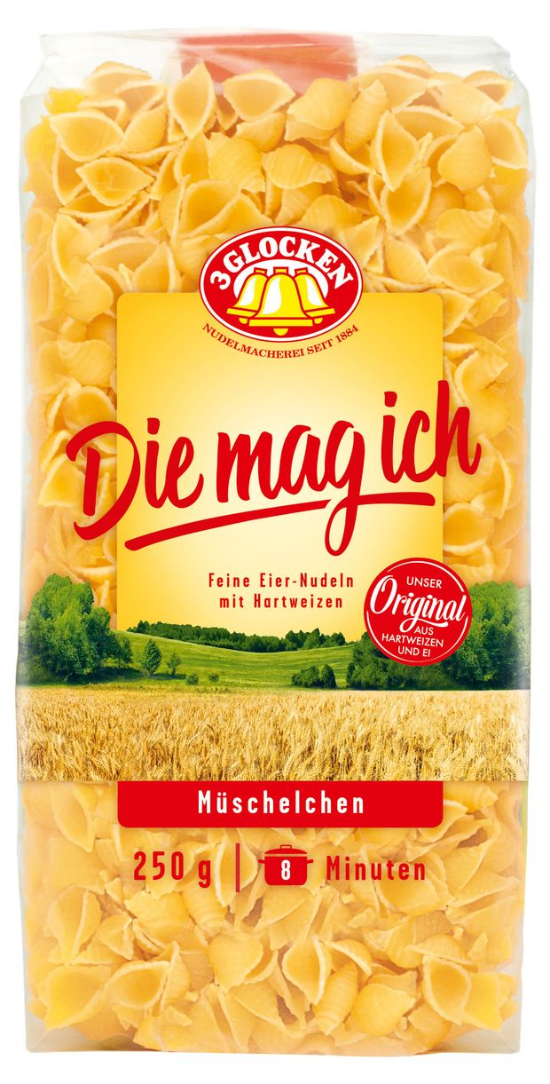 Макаронные изделия 3 GLOCKEN мелкие ракушки 250 г 60₽