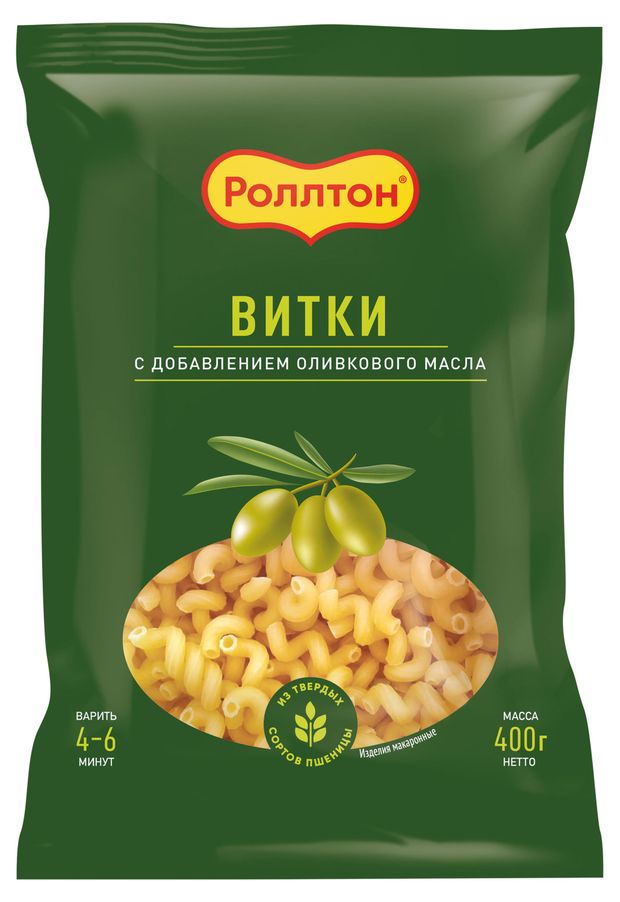 Макаронные изделия Роллтон Витки пружинки 400 г 50₽