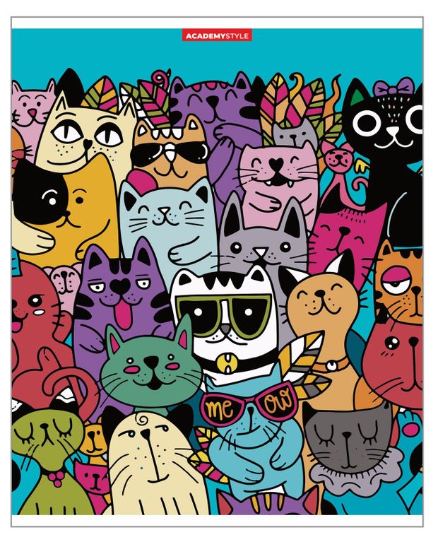 Тетрадь Academy Style А5 в клетку, 48 л