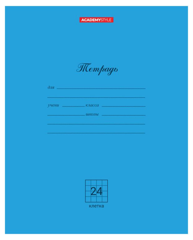 Тетрадь Academy Style A5 клетка, 24 листа