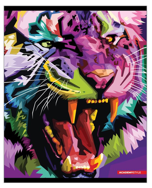 Тетрадь Академия Холдинг Яркие животные А5 клетка 96 листов 100₽