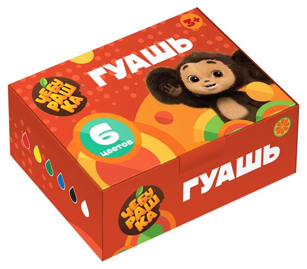 Гуашь Мульти-пульти Чебурашка 6 цветов 170₽