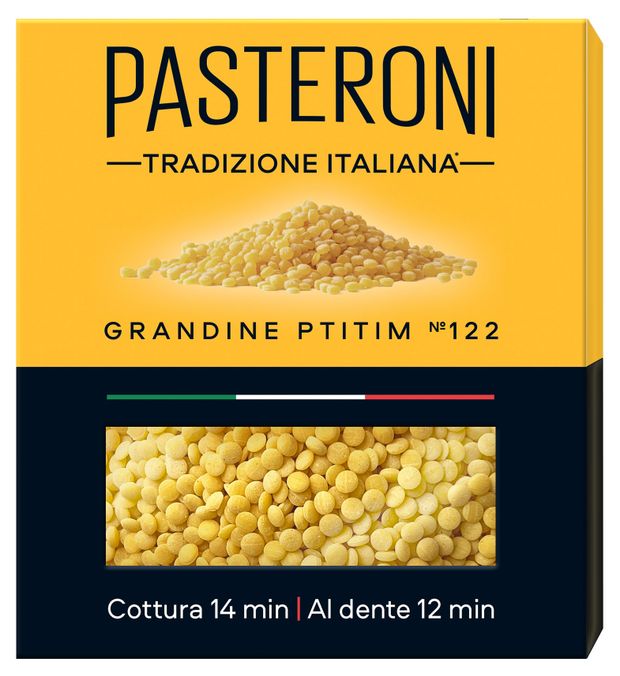 Макаронные изделия Pasteroni Grandine Ptitim 122, 400 г