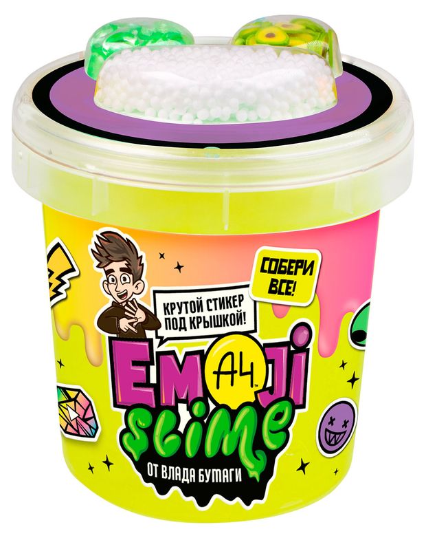 Слайм Slime Emoji желтый 110 г 380₽