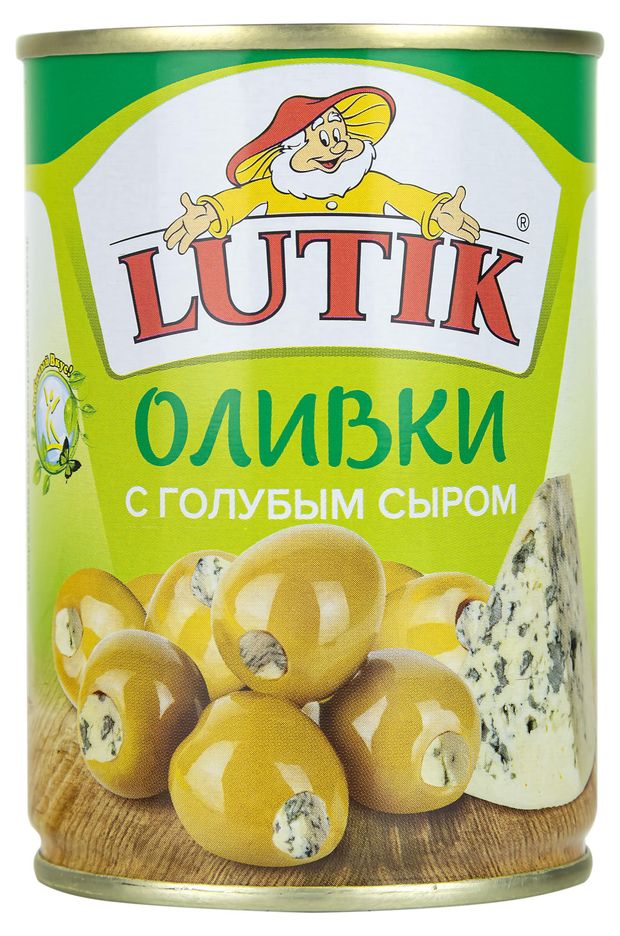 Оливки LUTIK с голубым сыром 280 г 100₽