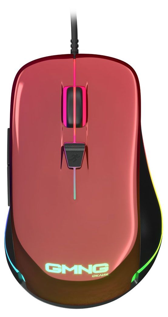 Мышь проводная Оклик GMNG 850GM оптическая 7200 dpi черно-красная 490₽