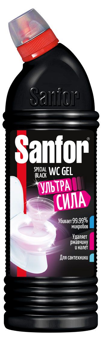 Чистящее средство Sanfor WC гель для унитазов Special black 1 л 190₽