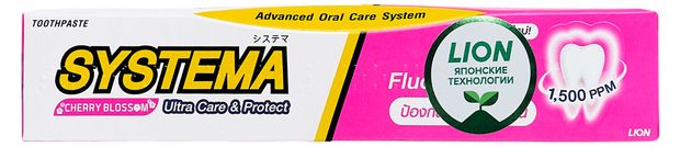 Зубная паста LION Systema с ароматом японской сакуры 90 г 280₽