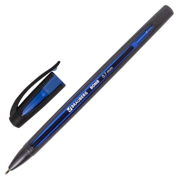 Ручка шариковая BRAUBERG Bomb синяя 07 мм 1 шт 60₽