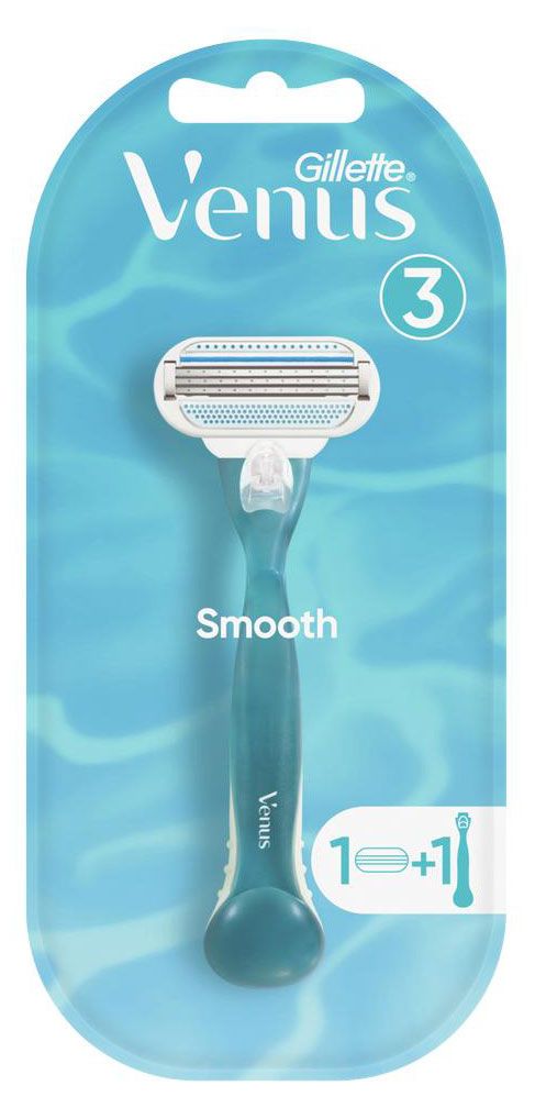 Бритва женская Venus Smooth с 1 сменной кассетой, 1 шт