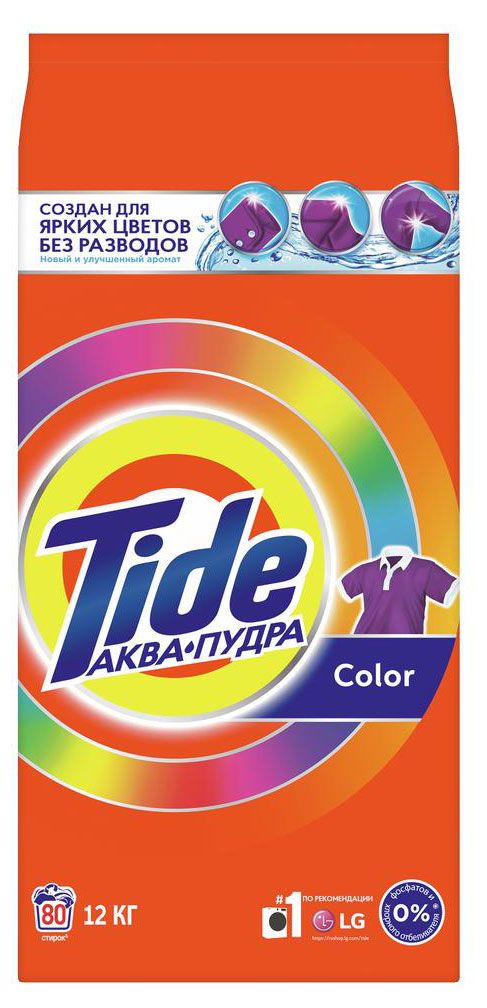 фото Стиральный порошок tide автомат color, 12 кг (80 стирок)