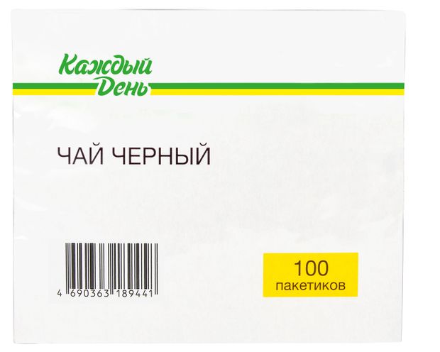 Чай черный Каждый день пакетированный, 100х1,5 г