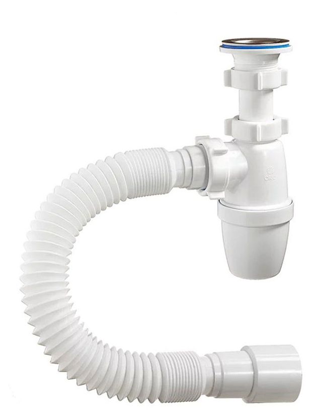 Сифон Orio 1 1/4с гофротрубой, 40 мм