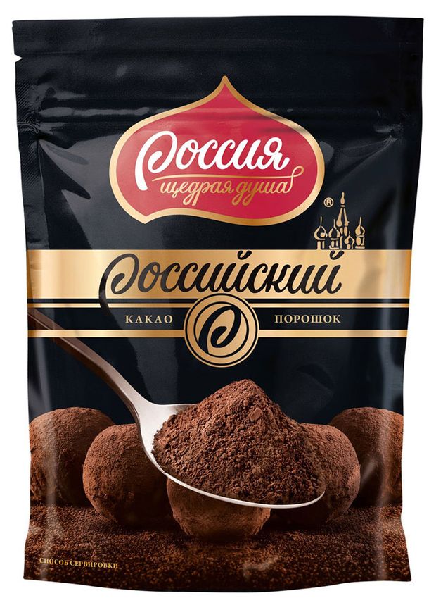 Какао растворимый Россия-Щедрая Душа Российский 100 г 185₽