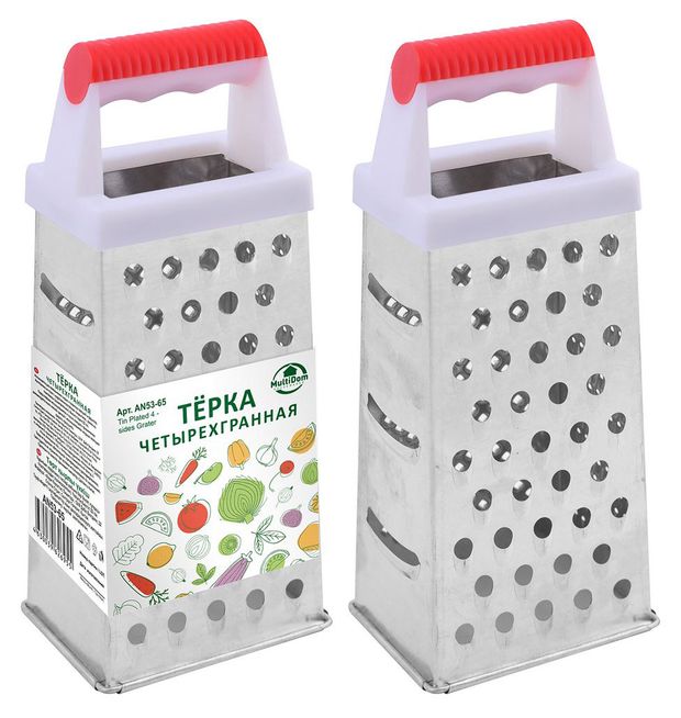 Терка Мультидом 4 грани, 22 см