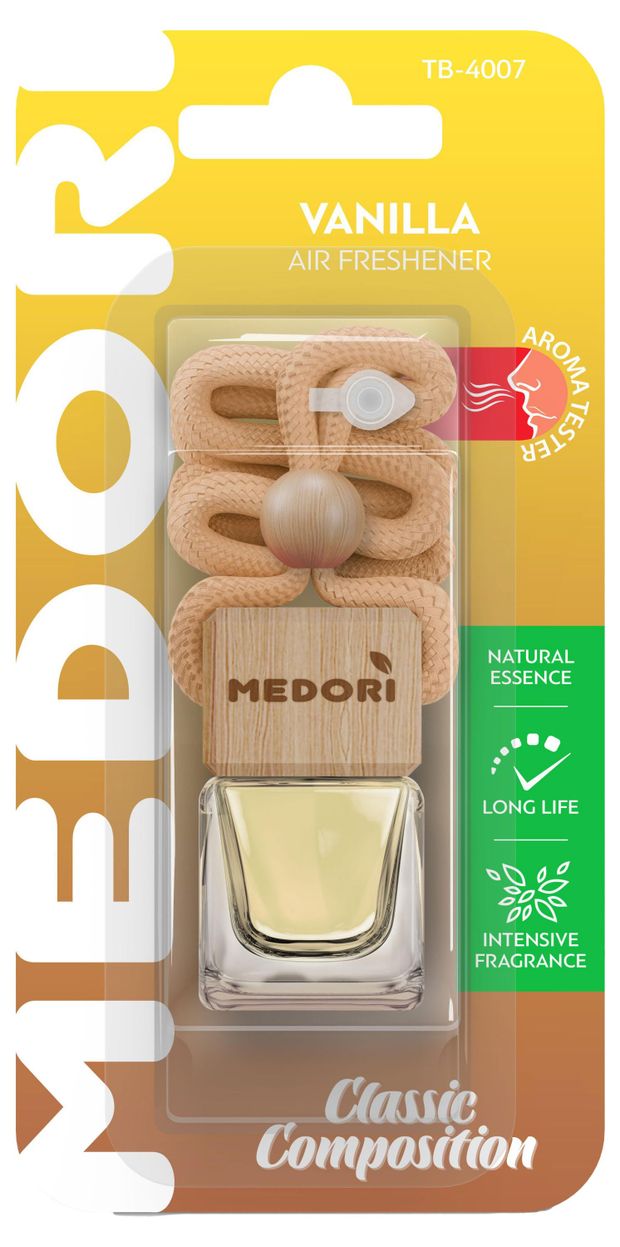 Ароматизатор автомобильный Medori Vanilla подвесной жидкий 6 мл 250₽