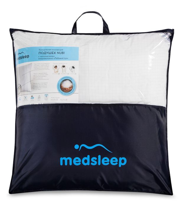 Товары для дома  Ашан Подушка MEDSLEEP Nubi, 70х70 см