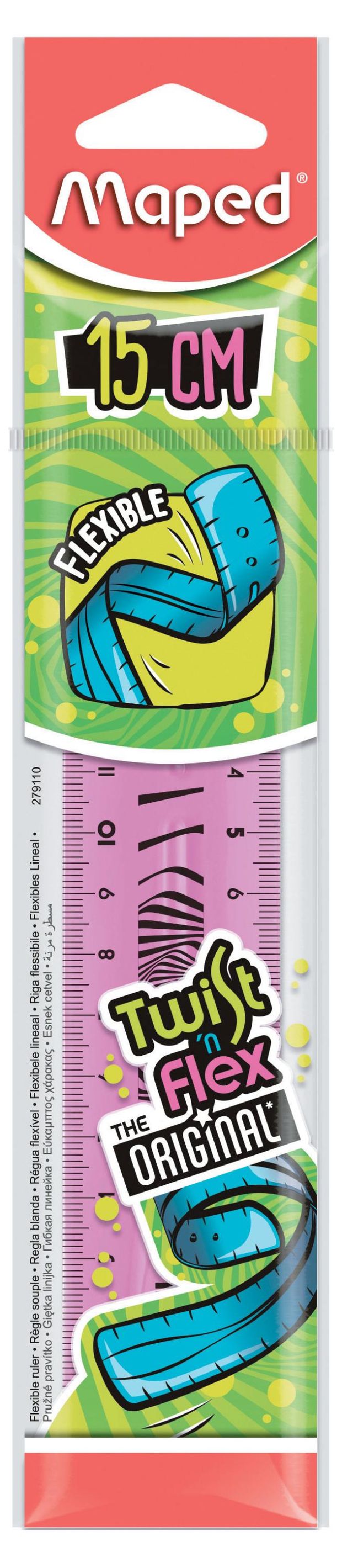 Линейка Maped Twist'n Flex гибкая, 15 см