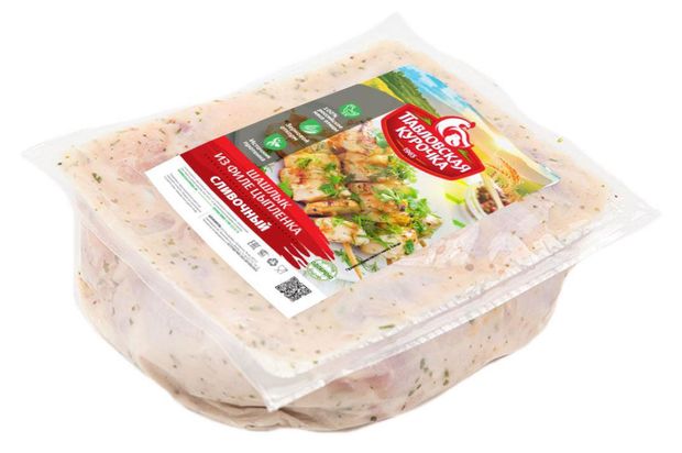 Шашлык куриного филе Павловская Курочка Сливочный охлажденный, 700 г