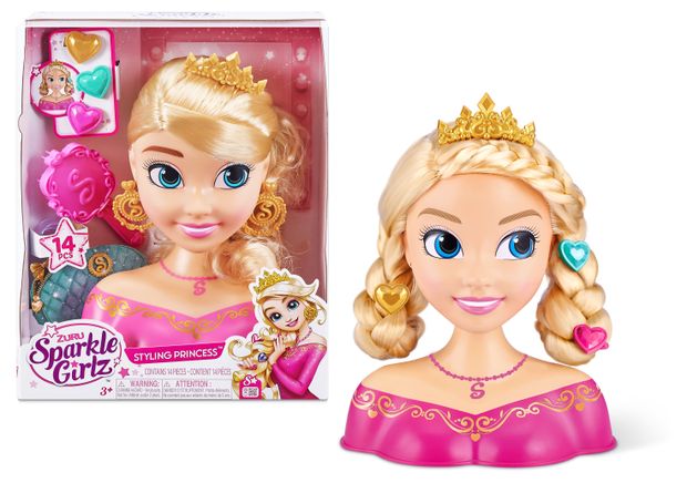 фото Игровой набор zuru sparkle girlz манекен для создания причесок с аксессуарами