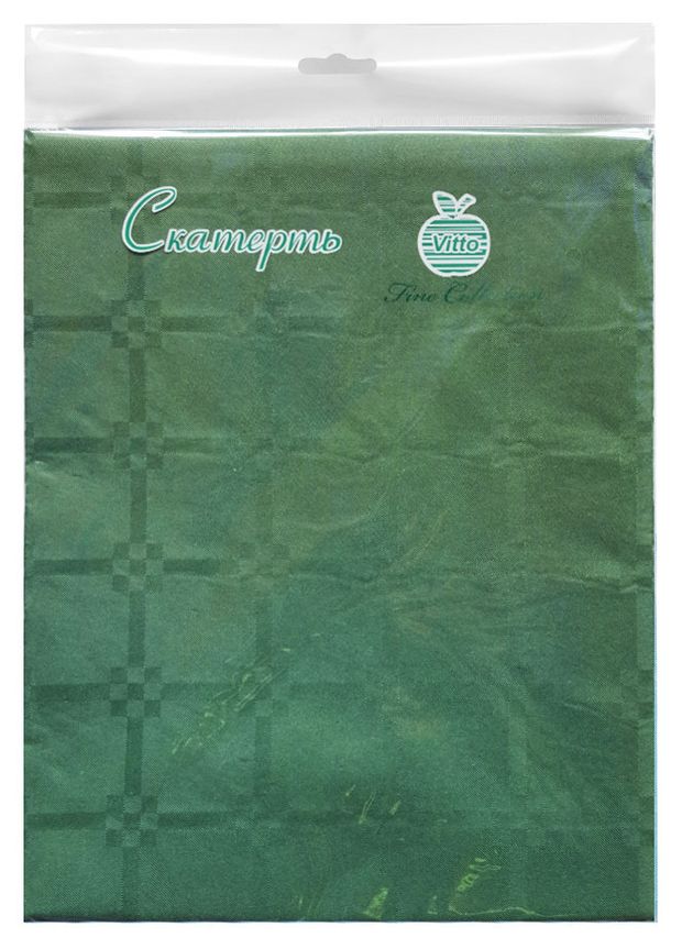 Скатерть одноразовая бумажная Vitto зеленая, 120х180 см