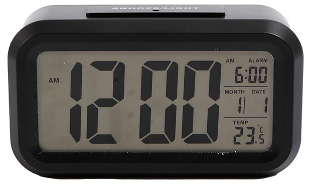 Часы электронные Сигнал Electronics EC-137B с будильником черные