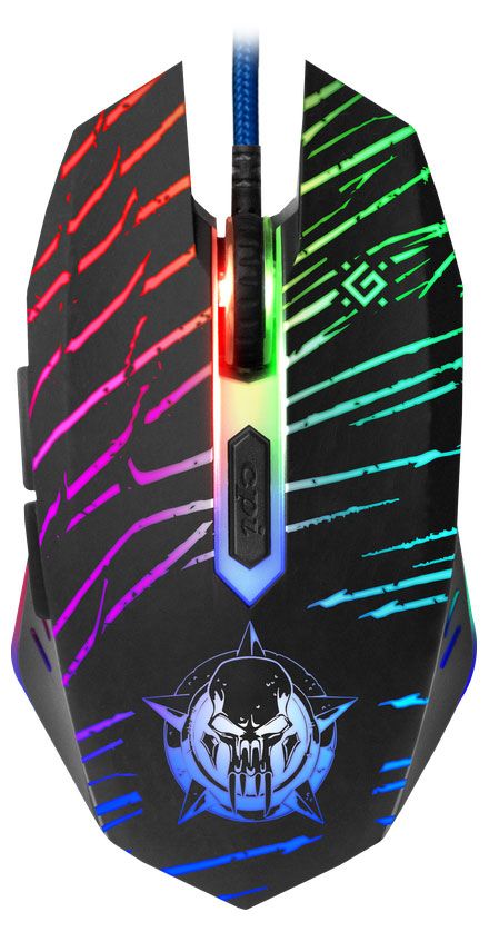 фото Мышь проводная defender dark agent gm-590l игровая 6 кнопок, 12800 dpi