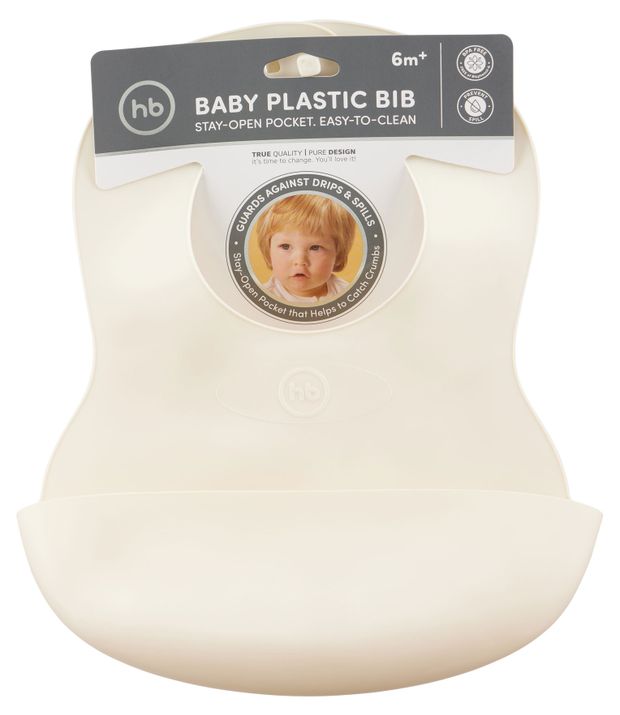 Нагрудный фартук пластиковый Happy Baby, 1 шт