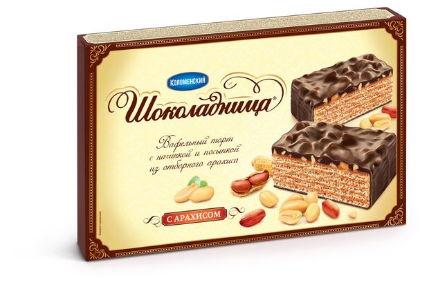 Торт вафельный Шоколадница с арахисом, 400 г