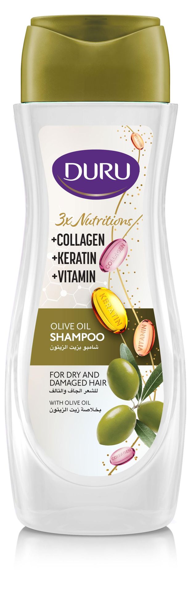 Шампунь для сухих и поврежденных волос Duru с маслом оливы 600 мл 250₽