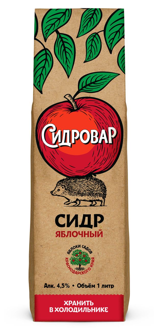 Сидр Сидровар яблочный, 1 л
