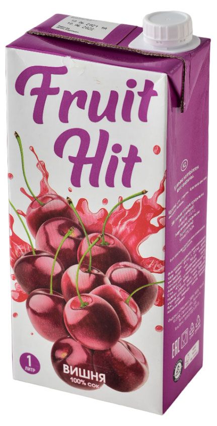 Сок Fruit Hit Вишневый, 1 л