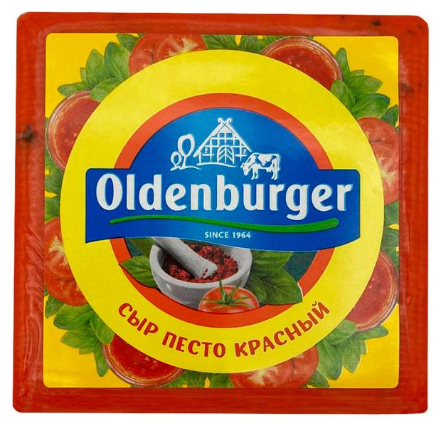  Сыр полутвердый Oldenburger Песто красный 45% БЗМЖ, вес