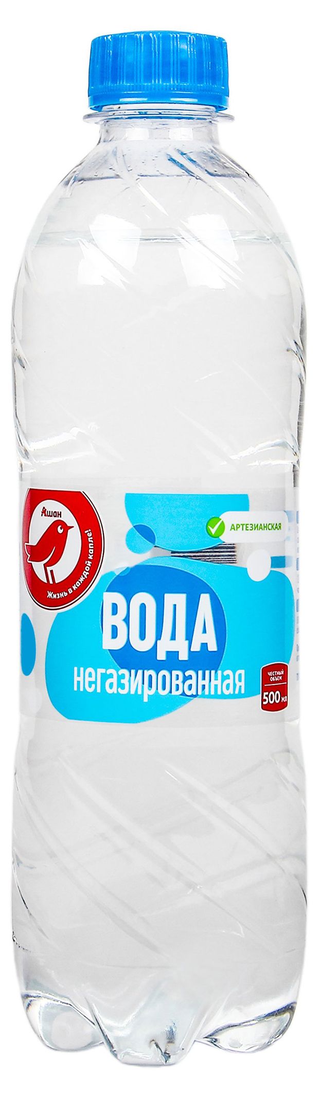 Вода питьевая АШАН Красная птица негазированная, 500 мл