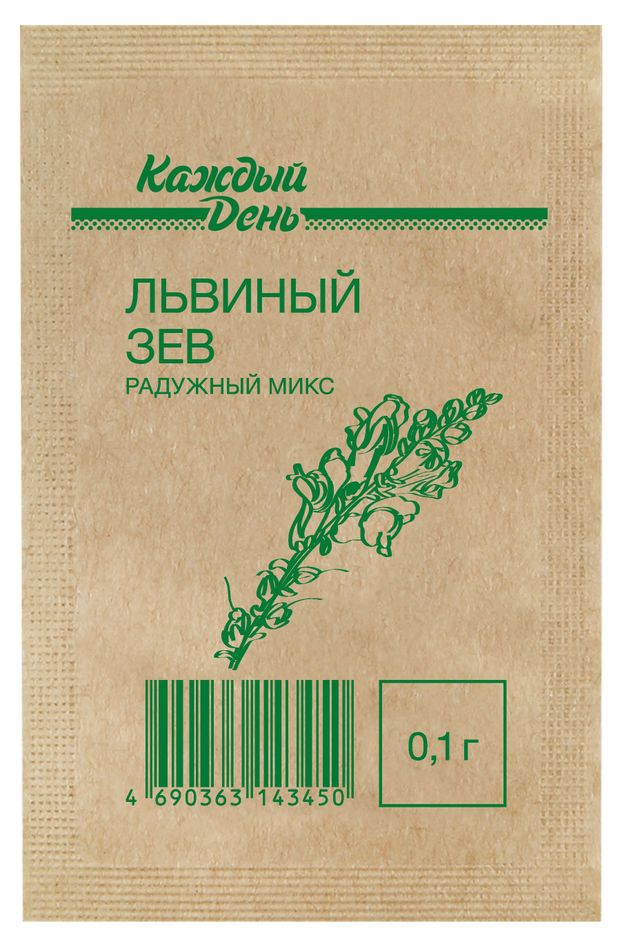 Семена Львиный зев Каждый день Радужный микс, 0,1 г