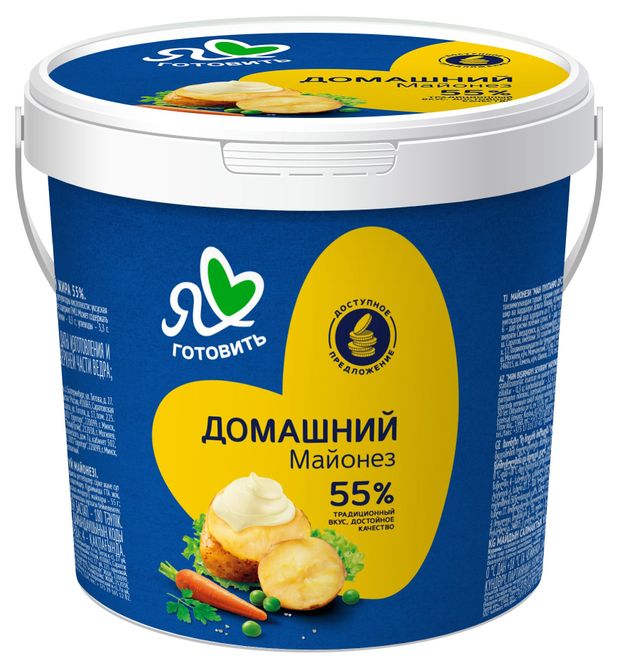 Майонез Я люблю готовить Домашний 55 охлажденный 800 мл 220₽