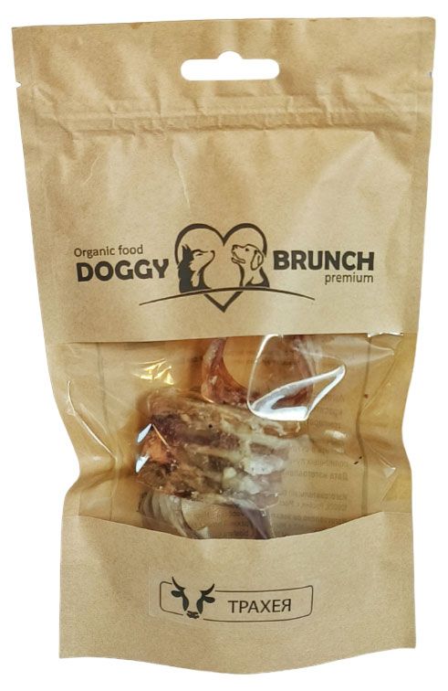 фото Лакомство для собак doggybrunch трахея говяжья кольцами, 30 г