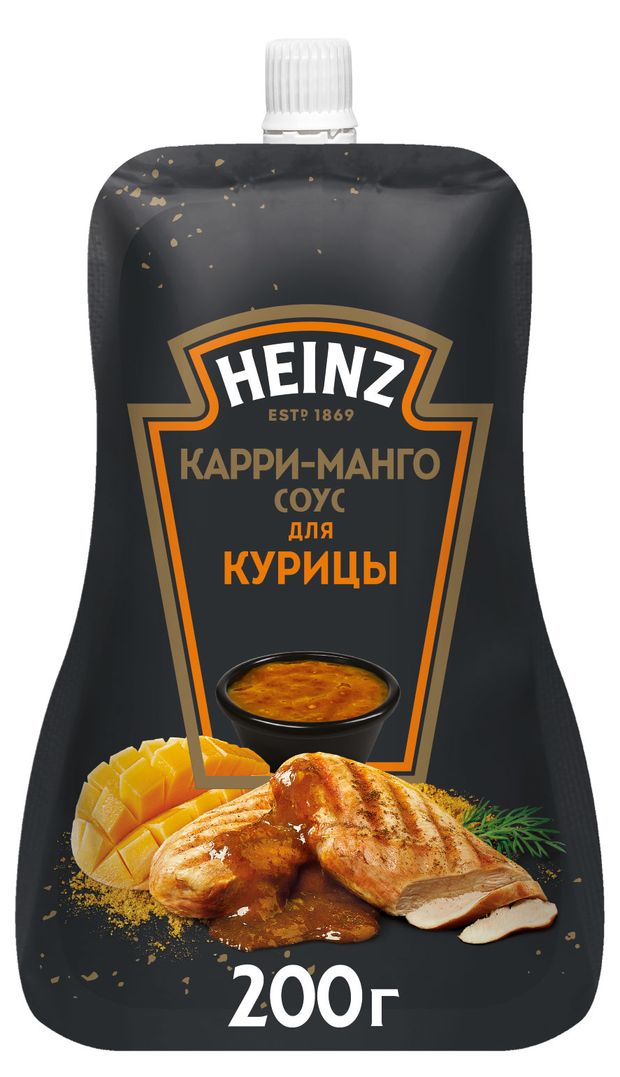 Соус Heinz Карри-Манго для курицы 200 г 130₽