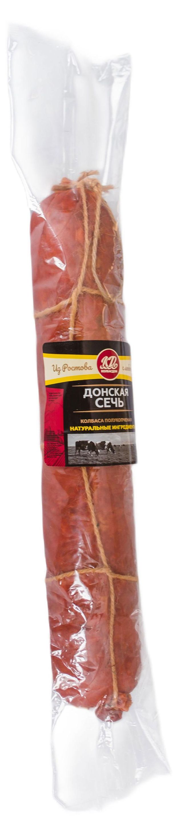 Колбаса полукопченая КолбасДон Донская сечь, вес