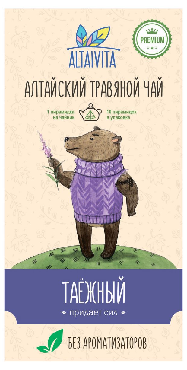 Чай травяной AltaiVita Таежный 10х4 г 119₽