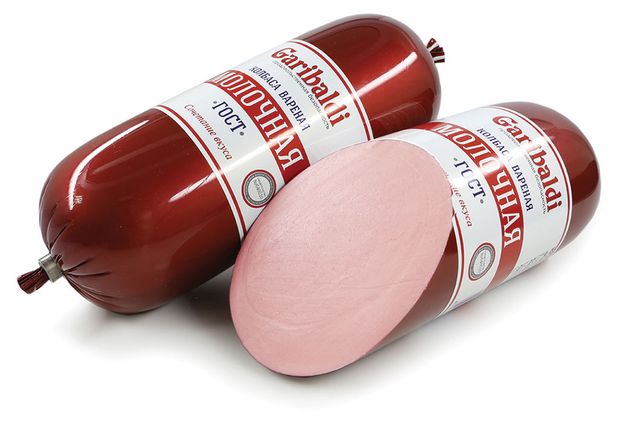 Колбаса вареная Garibaldi Молочная, 500 г