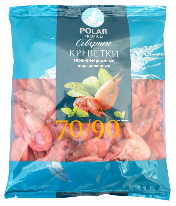 Креветки POLAR варено-мороженые 7090 500 г 780₽
