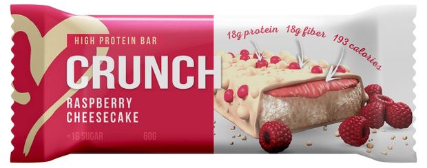 Батончик протеиновый BootyBar Crunch со вкусом малиновый чизкейк, 60 г