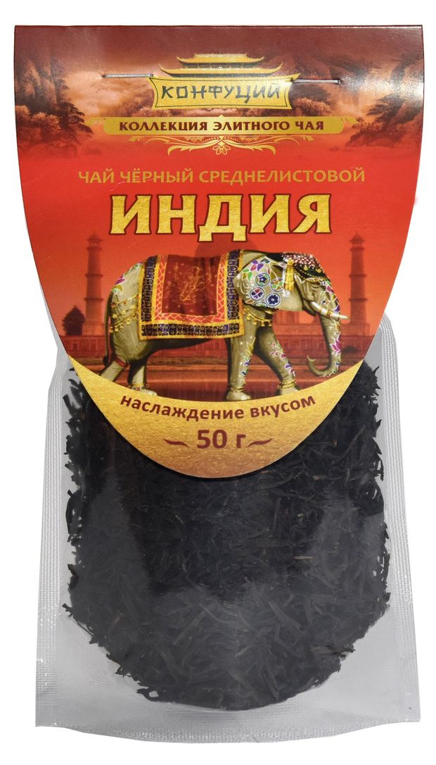 Чай черный Конфуций среднелистовой Индия 50 г 49₽