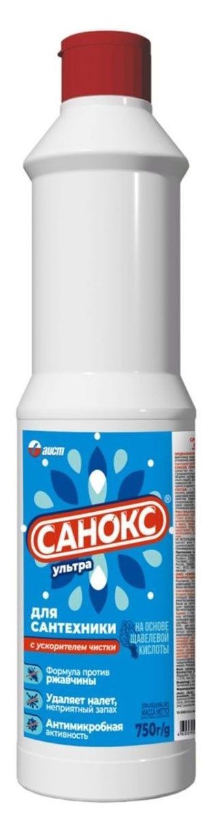 Средство чистящее для сантехники Санокс Ультра 750 г 130₽