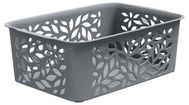 Корзина Полимербыт Leaves серая 23 л 100₽