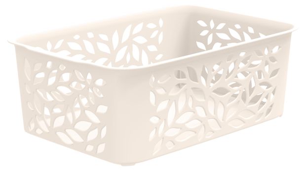 Корзина Полимербыт Leaves молочная, 2,3 л