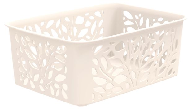 Корзина Полимербыт Leaves молочная 4 л 180₽