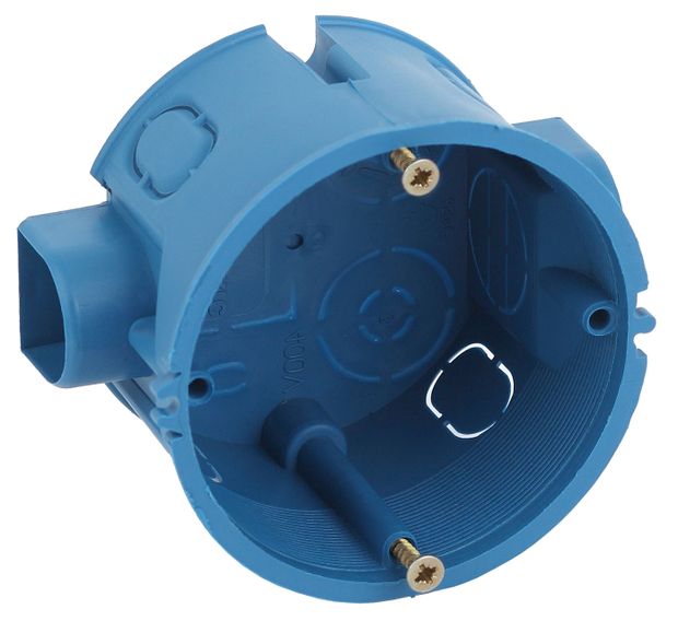 Коробка установочная ЭРА КУТС 68х45мм для твердых стен синяя IP20 15₽